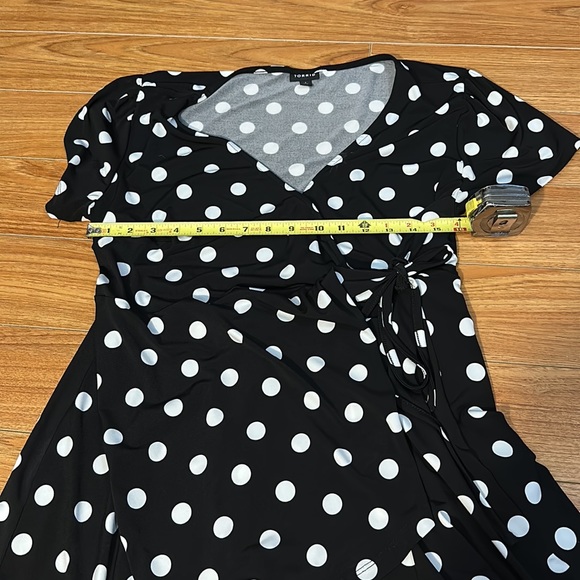 Torrid Polka Dot Wrap Top - Picture 6 of 8
